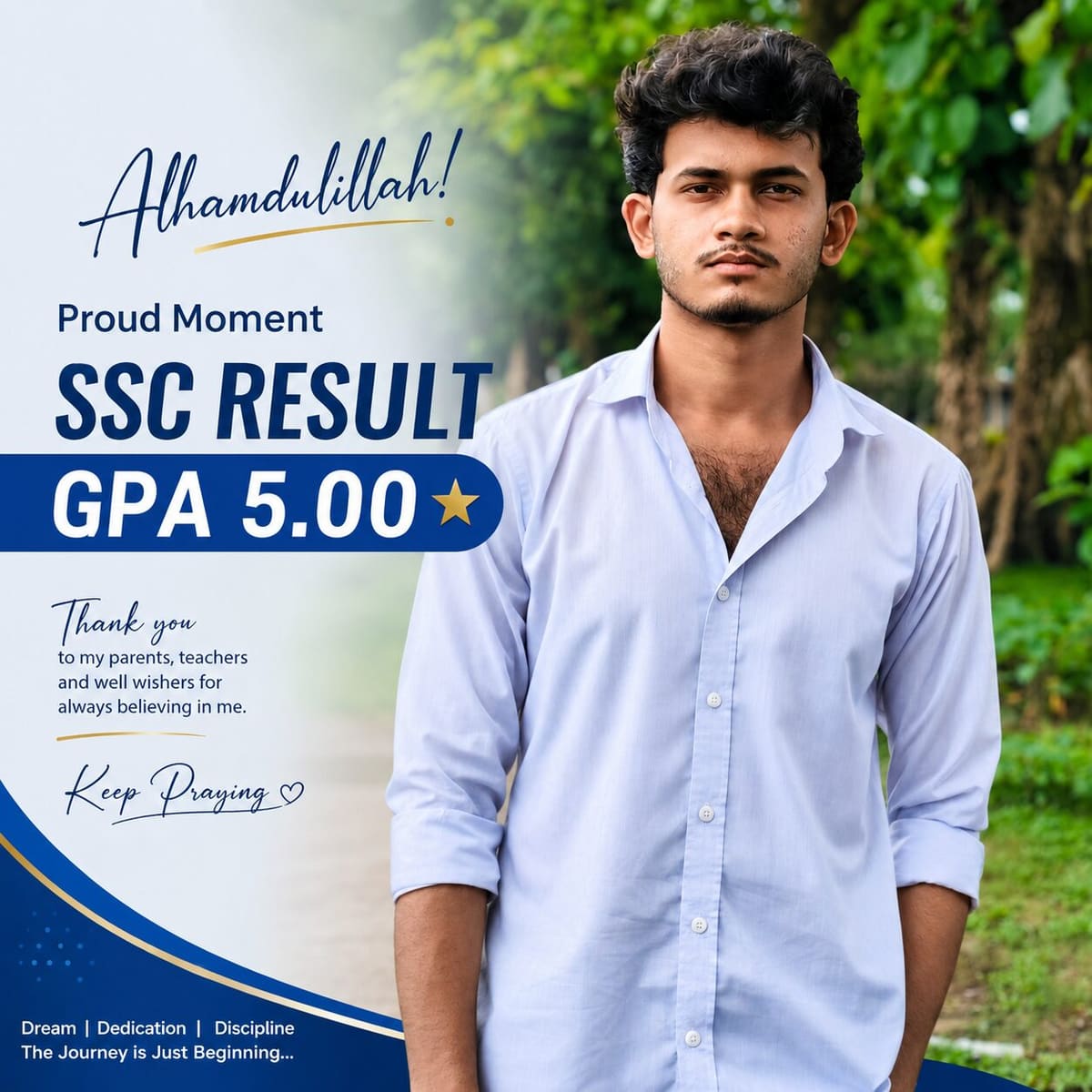 Rahat Ahmed SSC 2025 GPA 5.00 A+ achievement