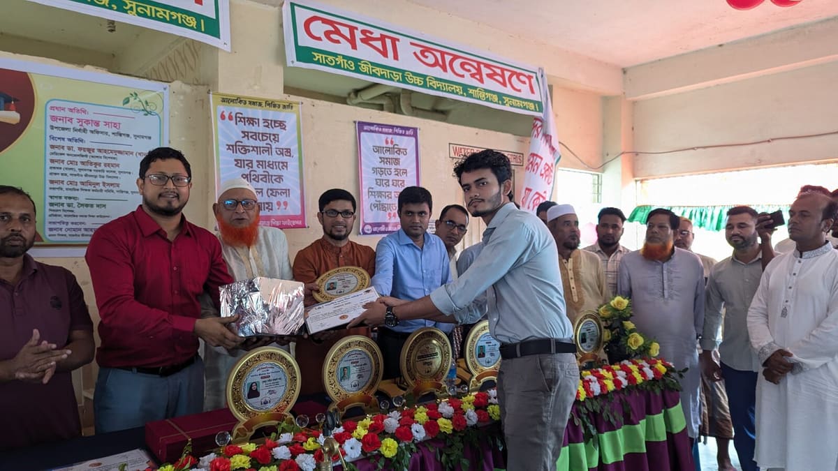 Rahat Ahmed at Meritorious Student Honor Ceremony